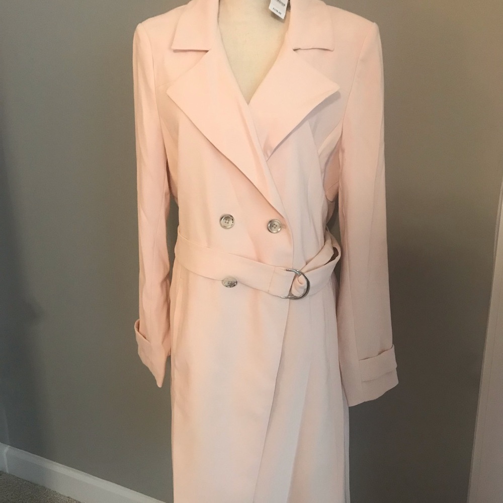 NWT WHBM dress coat.  Size XL, pale pink